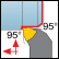 Ext. trigone tourn./face, 95°